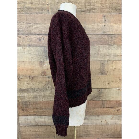 Vintage 1980’s 90’s Wool Blend Oversized Sweater Sz M USA Cottage Simple - Picture 4 of 8